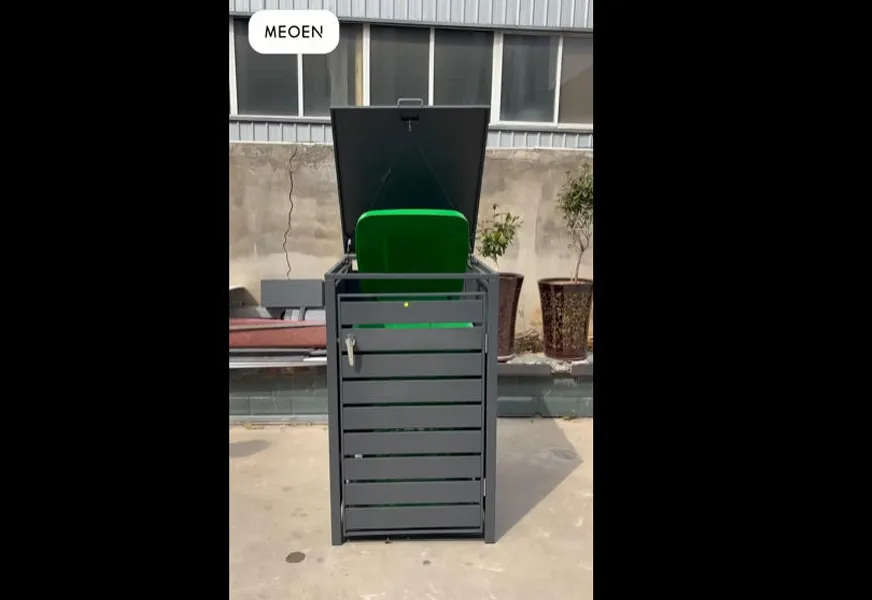 Almacenamiento elegante para cubo de basura, tirar la basura con una mano