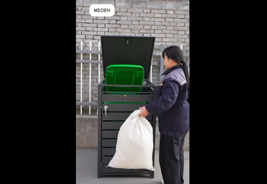 ¿Cómo pueden los recintos de acero para cubos de basura mantener tus manos limpias y libres?